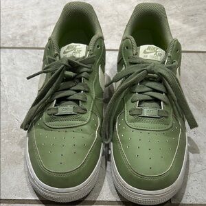 Nike Air Force 1 Olive Green Sneakers